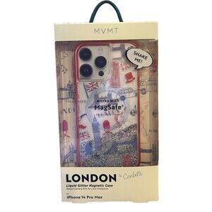 MVMT London & Confetti Liquid Glitter Magnetic Case Iphone 14 Pro Max  NEW